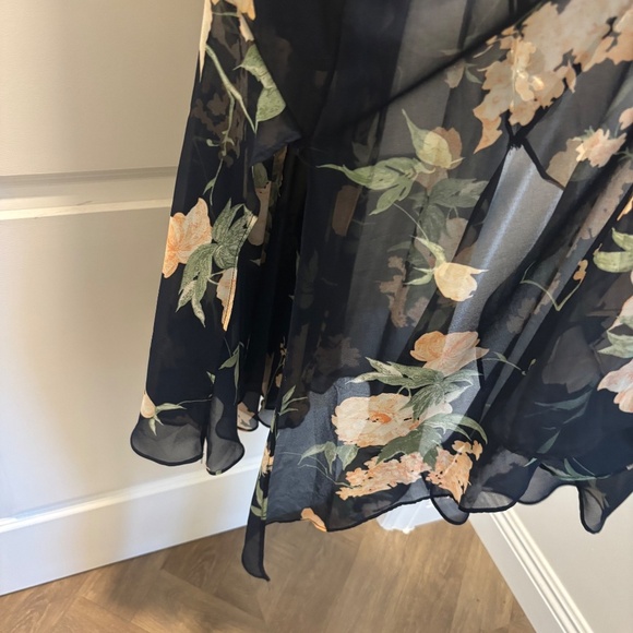 Lulus Feeling Freesia Navy Blue Floral Print Maxi Dress - Picture 15 of 15